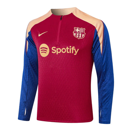 Fato de Treino FC Barcelona 2024-25 - Camisola com Fecho