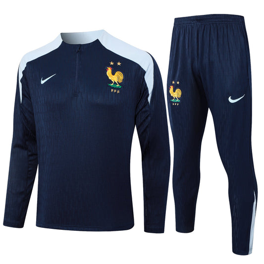 Fato de Treino França 2024 - Camisola com Fecho