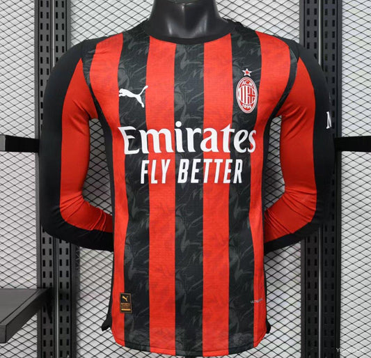 Camisola Manga Comprida Ac Milan 2025-26 Principal Versão Jogador