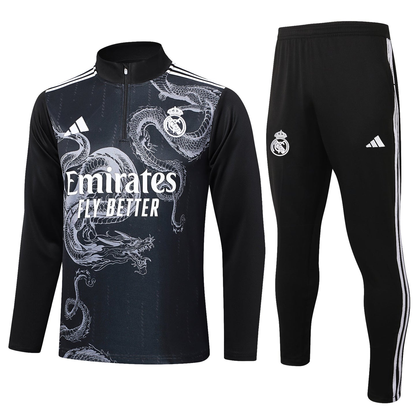 Fato de Treino Real Madrid CF 2024-25 - Camisola com Fecho