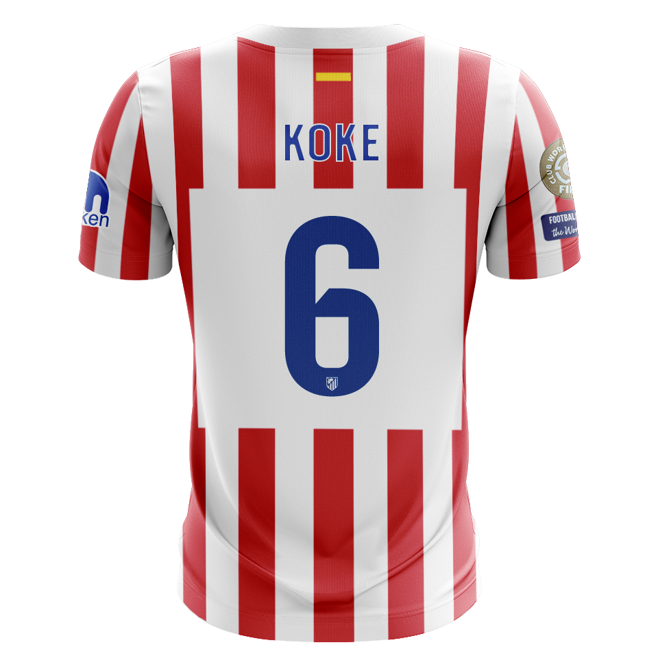 Camisola Atletico Madrid 2025-26 Principal CWC Versão Adepto KOKE #6