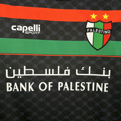 Camisola CD Palestino 2025-26 Alternativa Preta Versão Adepto