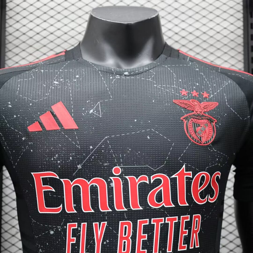 Camisola SLB 2024-25 Alternativa Preta Versão Jogador
