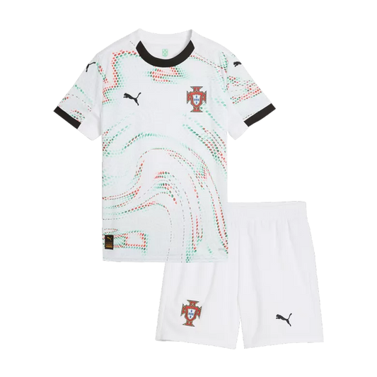 Kit Criança Portugal 2025 Alternativo RONALDO #7 (Entrega Imediata)