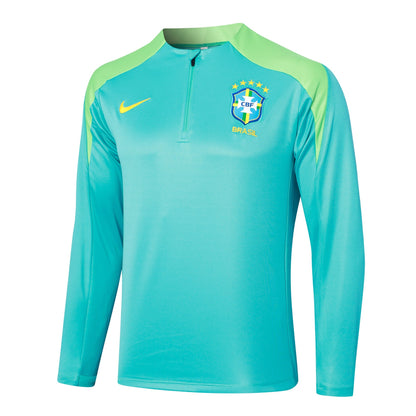 Fato de Treino Brasil 2024 - Camisola com Fecho