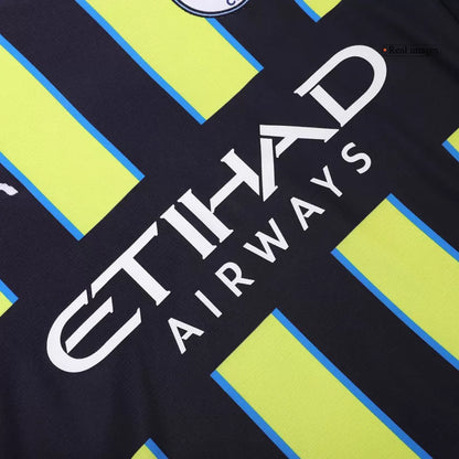 Camisola MCI 2024-25 Alternativa Amarela UCL Versão Adepto HAALAND #9