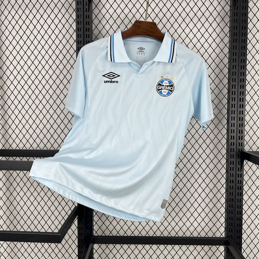 Camisola Gremio 2025-26 Alternativa Azul Lisa Versão Adepto