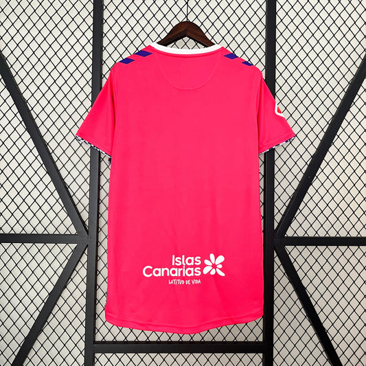 Camisola CD Tenerife 2024-25 Alternativa Vermelha Versão Adepto