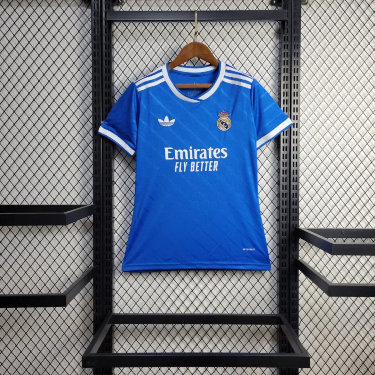 Camisola Real Madrid CF 2025-26 Alternativa Azul Versão Mulher