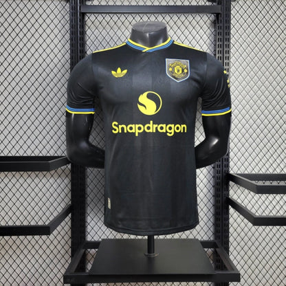 Camisola M-United 2025-26 Alternativa Preta Versão Jogador