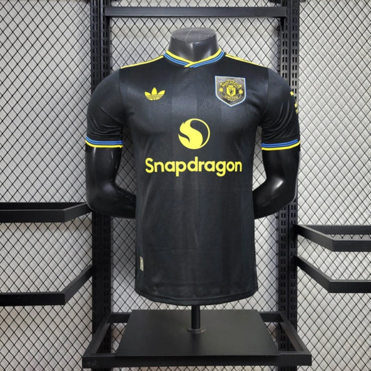 Camisola M-United 2025-26 Alternativa Preta Versão Jogador