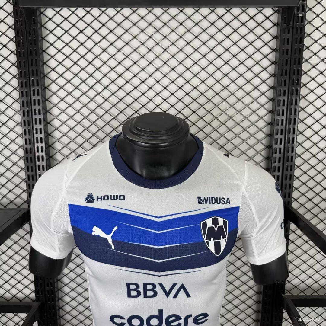 Camisola CF Monterrey 2025-26 Alternativa Branca Versão Jogador