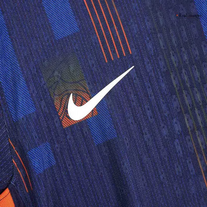 Camisola Paises Baixos 2024 Alternativa Azul Versão Adepto (Entrega Imediata)