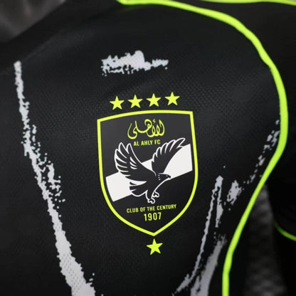 Camisola Al Ahly FC 2025-26 Alternativa Preta Versão Jogador