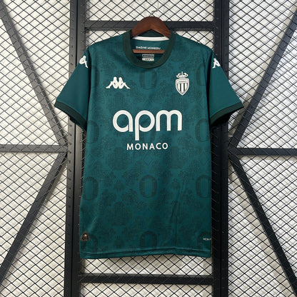 Camisola AS Monaco 2025-26 Alternativa Verde Versão Adepto