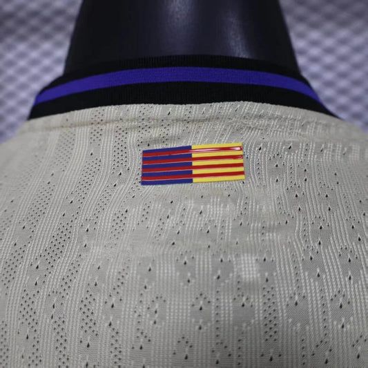 Camisola Manga Comprida FC Barcelona 2025-26 Alternativa Amarela Versão Jogador