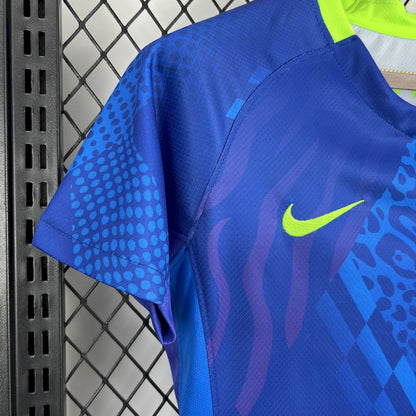 Camisola Brasil 2025 Alternativa Azul Versão Mulher