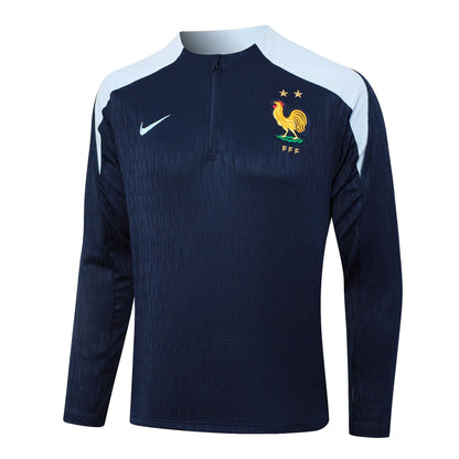 Fato de Treino França 2024 - Camisola com Fecho