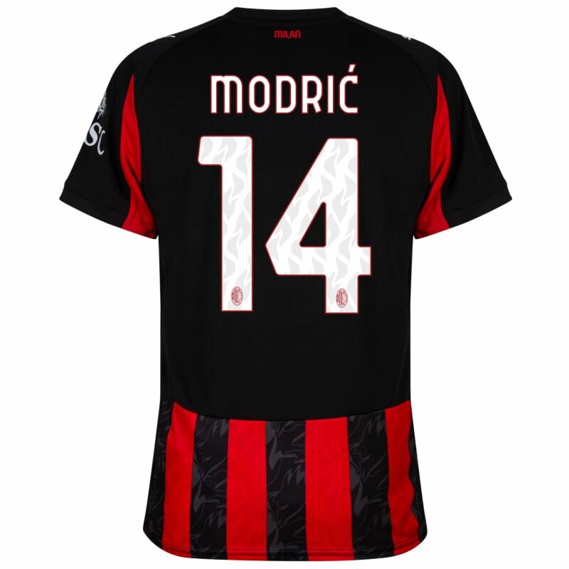 Camisola Ac Milan 2025-26 Principal Versão Adepto MODRIC #14