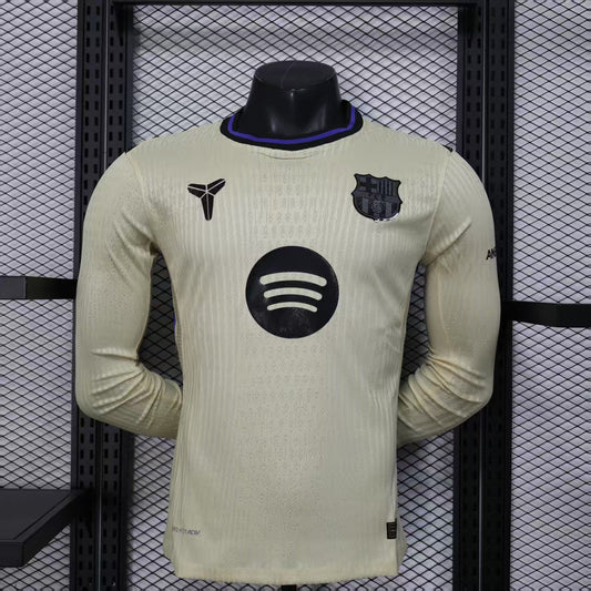 Camisola Manga Comprida FC Barcelona 2025-26 Alternativa Amarela Versão Jogador