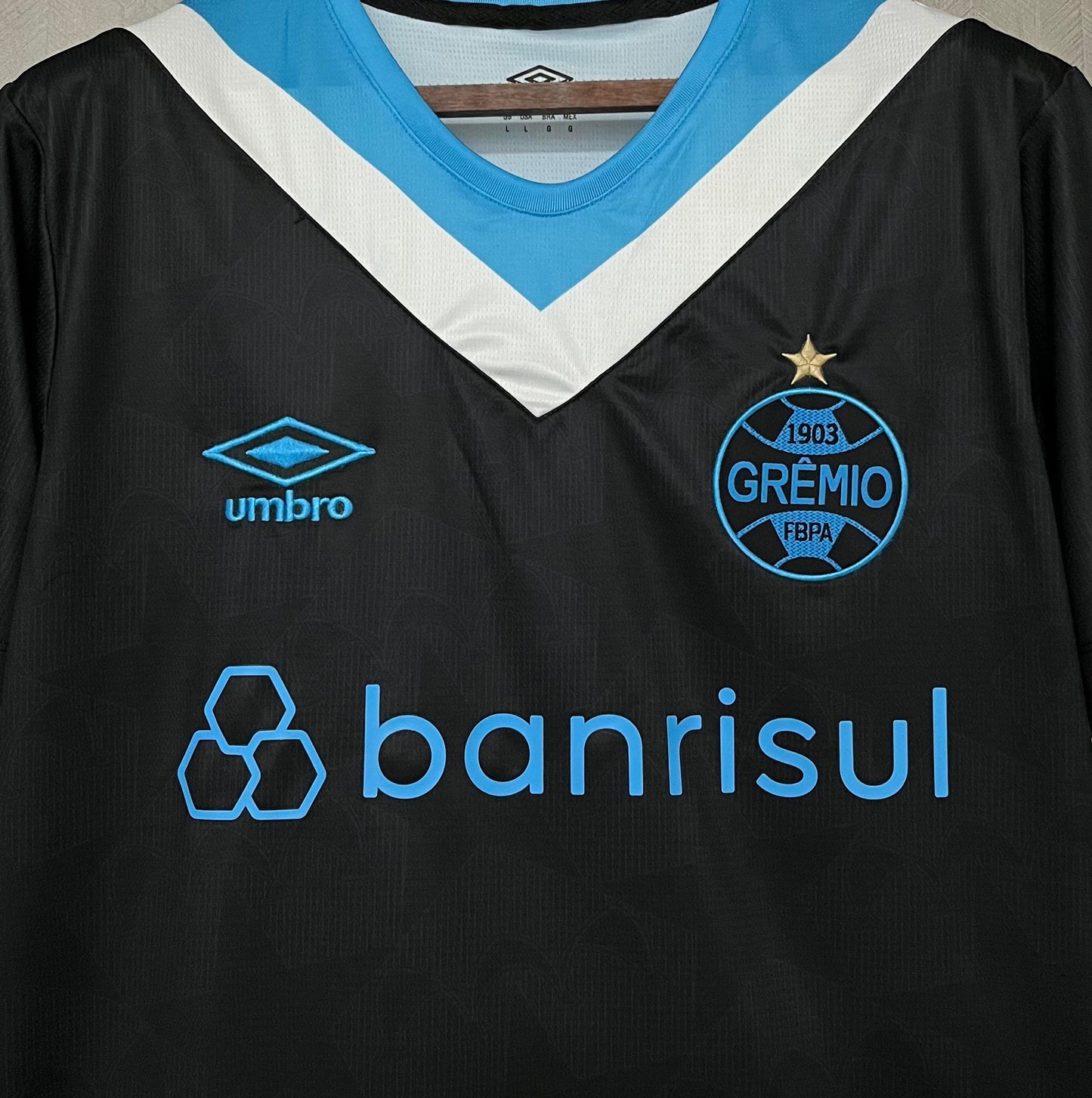 Camisola Gremio 2024-25 Alternativa Azul Versão Adepto