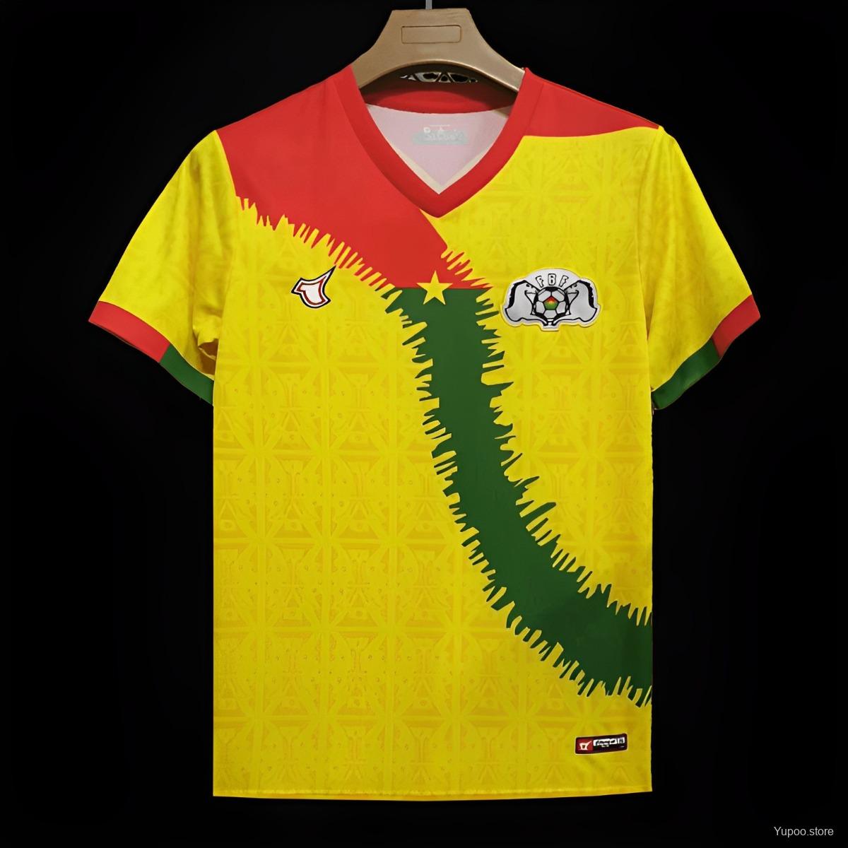 Camisola Burkina Faso 2024 Alternativa Amarela Versão Adepto