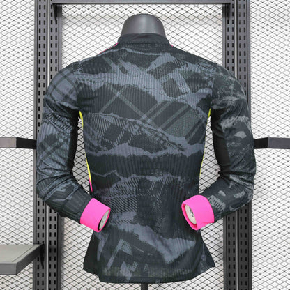 Camisola Manga Comprida CHE 2024-25 Alternativa Preta Versão Jogador