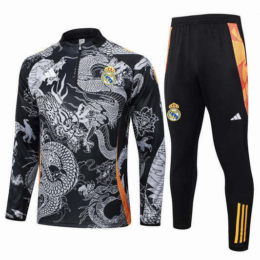Fato de Treino Real Madrid CF 2024-25 - Camisola com Fecho