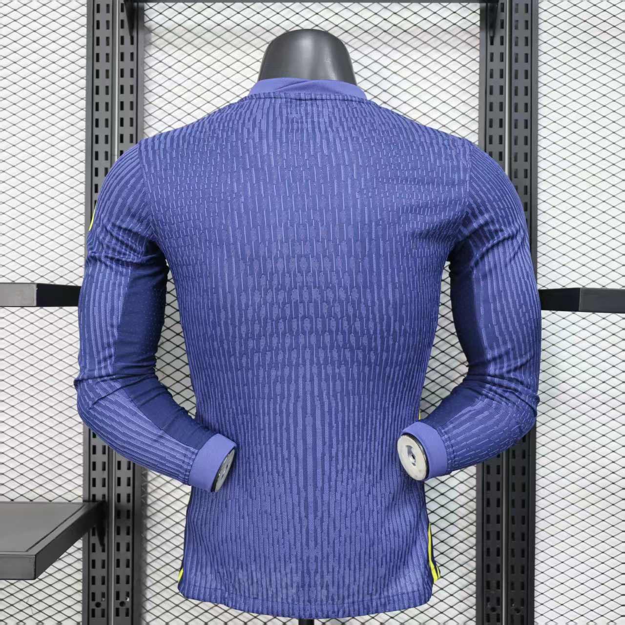 Camisola Manga Comprida Atletico Madrid 2025-26 Alternativa Azul Versão Jogador