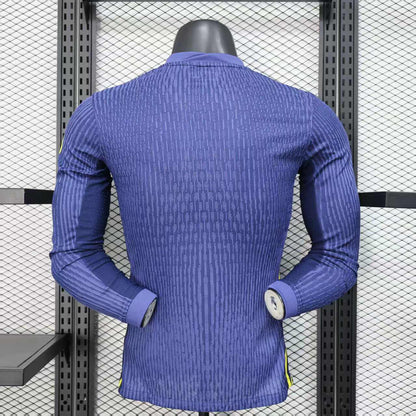 Camisola Manga Comprida Atletico Madrid 2025-26 Alternativa Azul Versão Jogador