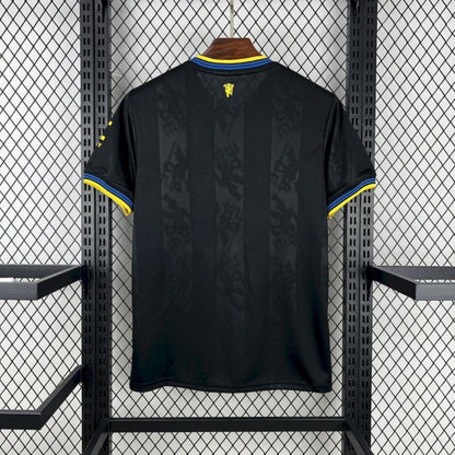 Camisola M-United 2025-26 Alternativa Preta Versão Adepto