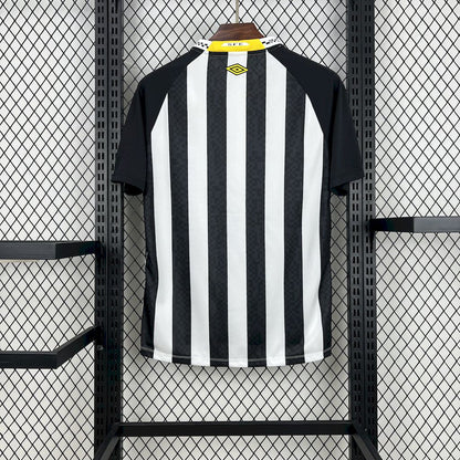 Camisola Santos FC 2025-26 Alternativa Preta/Branca Versão Adepto