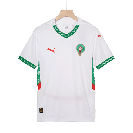 Camisola Marrocos 2025 Alternativa Branca Versão Adepto