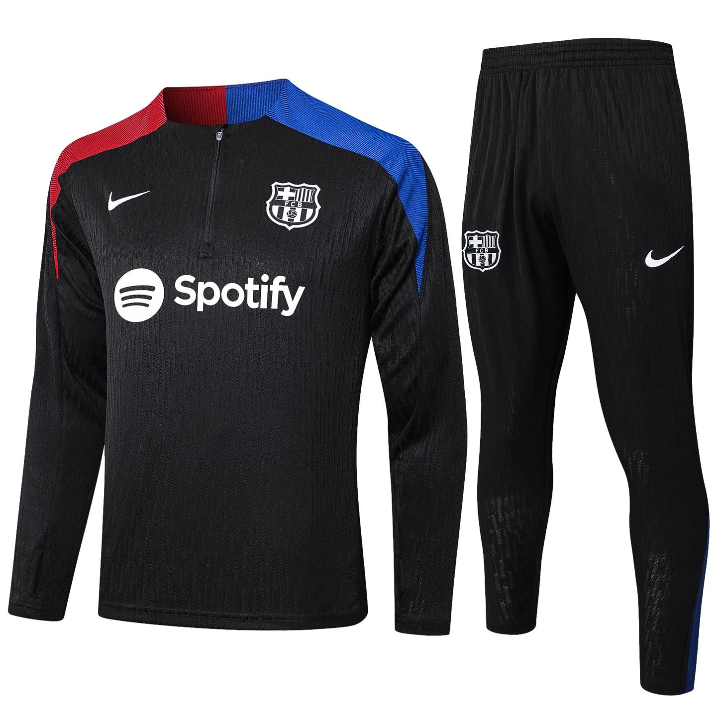 Fato de Treino FC Barcelona 2024-25 - Camisola com Fecho
