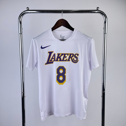 Tshirt NBA Los Angeles Lakers Dri-Fit Bryant #8 Branca
