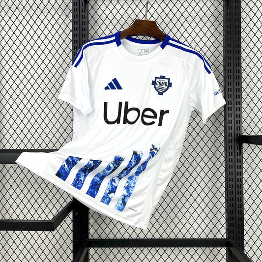 Camisola Como 1907 2024-25 Alternativa Branca Versão Adepto