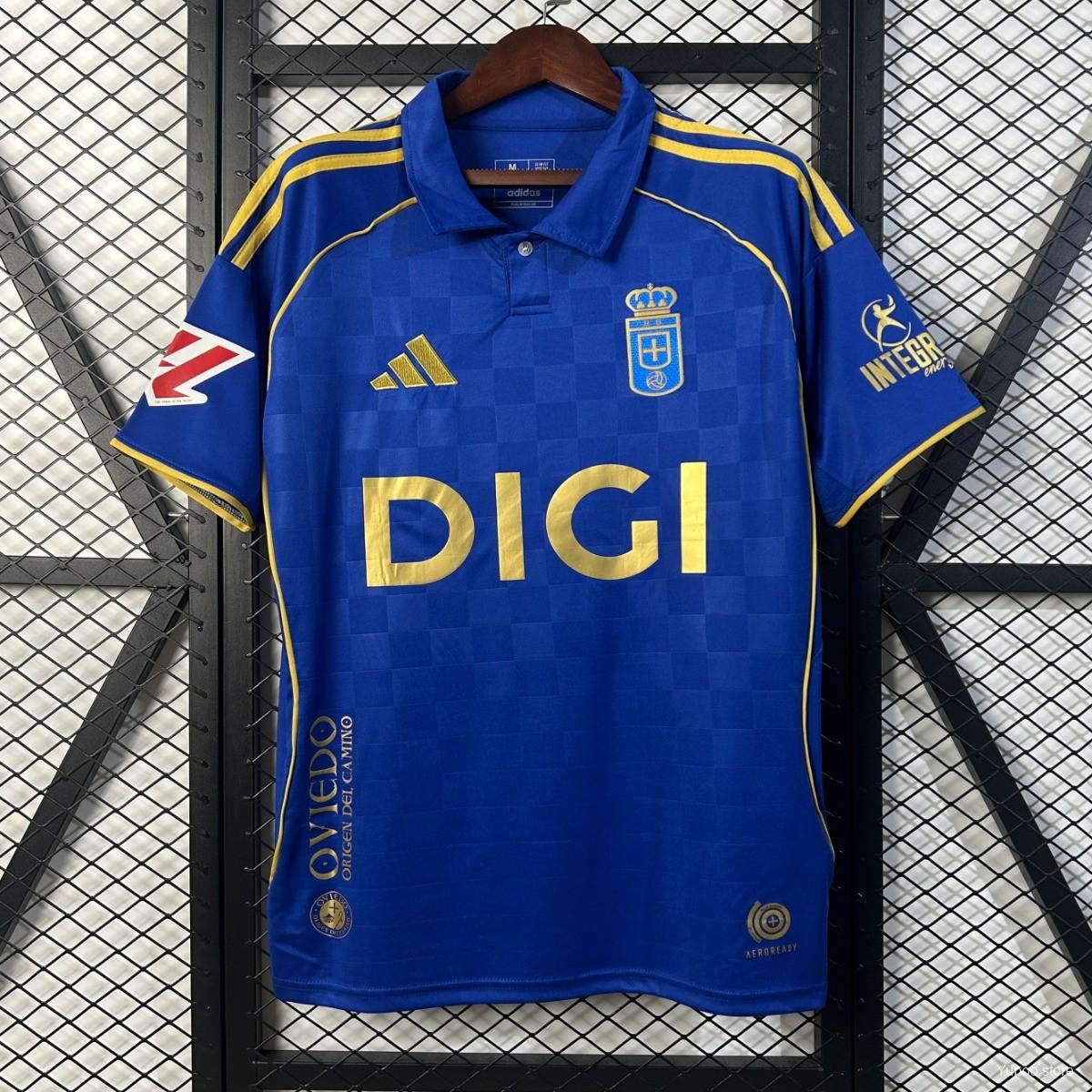 Camisola Real Oviedo 2025-26 Principal Versão Adepto