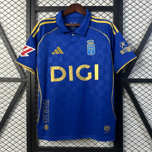 Camisola Real Oviedo 2025-26 Principal Versão Adepto