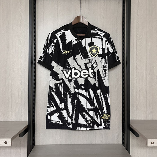 Camisola Botafogo-RJ 2025-26 Alternativa Preta Versão Adepto