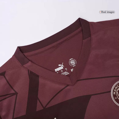 Camisola MCI 2024-25 Alternativa Vermelha UCL Versão Adepto HAALAND #9