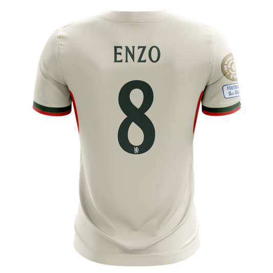 Camisola CHE 2025-26 Alternativa Branca CWC Versão Adepto ENZO #8