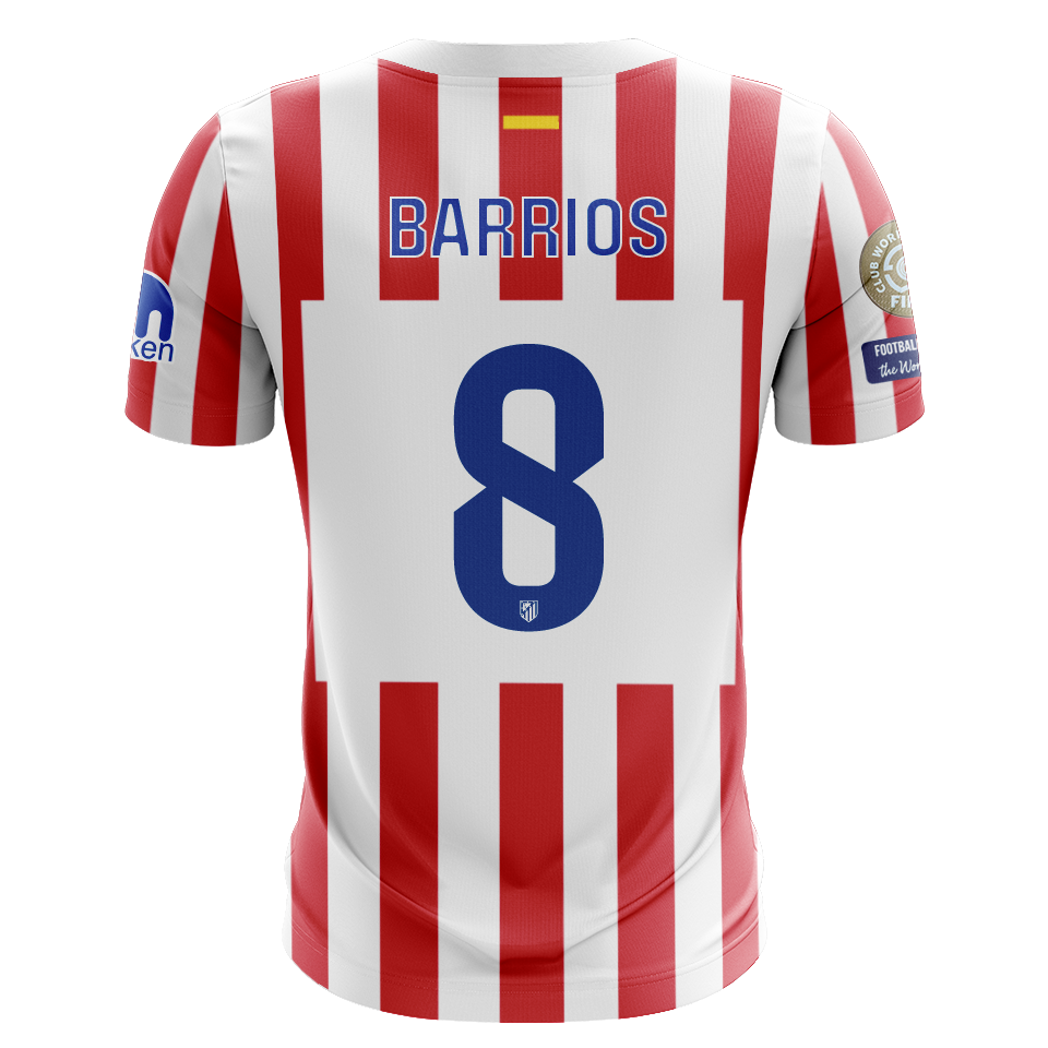 Camisola Atletico Madrid 2025-26 Principal CWC Versão Adepto BARRIOS #8