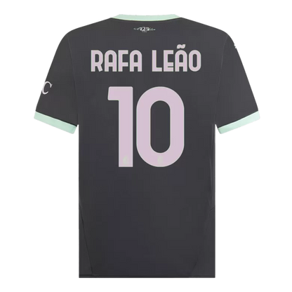 Camisola Ac Milan 2024-25 Alternativa Preta Versão Adepto RAFA LEÃO #10