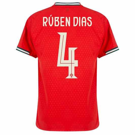 Camisola Portugal 2025 Principal Versão Adepto RUBEN DIAS #4