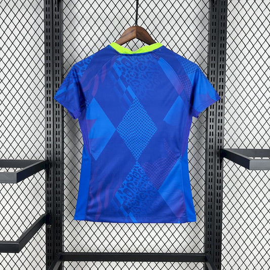 Camisola Brasil 2025 Alternativa Azul Versão Mulher