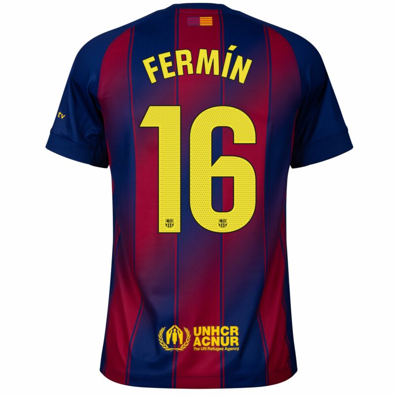 Camisola FC Barcelona 2025-26 Principal Versão Adepto FERMÍN #16