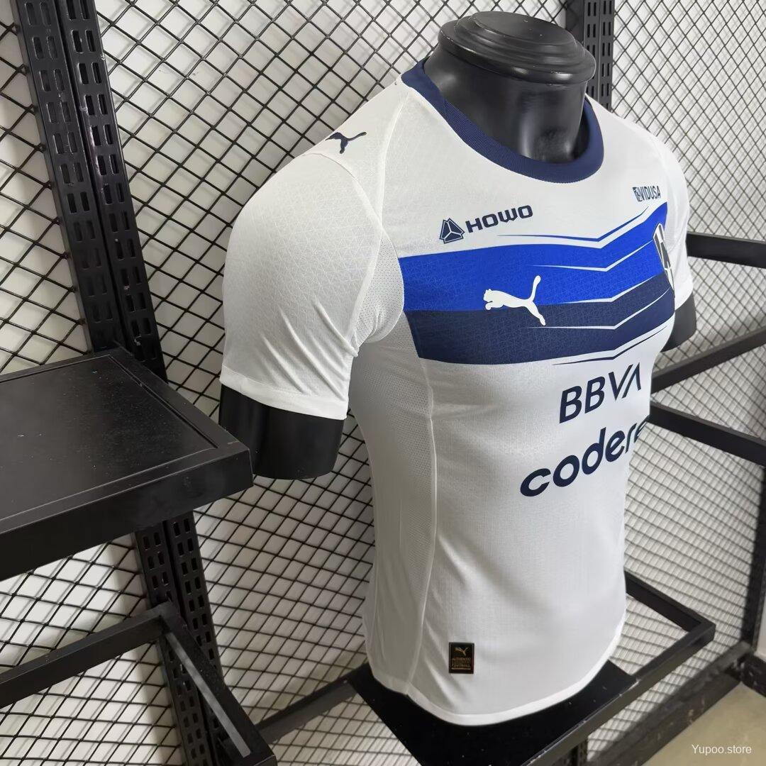 Camisola CF Monterrey 2025-26 Alternativa Branca Versão Jogador
