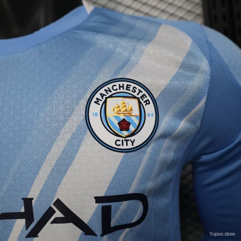 Camisola Manga Comprida MCI 2025-26 Principal Versão Jogador
