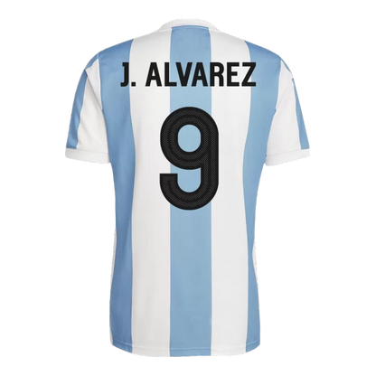 Camisola Argentina 2024 Edição Especial 50º Aniversário Versão Adepto J.ALVAREZ #9