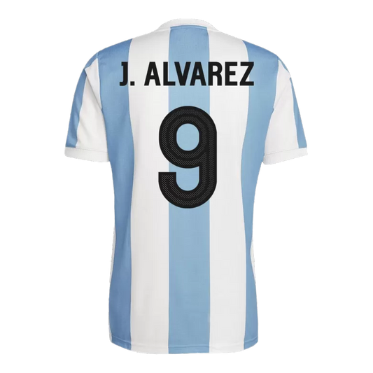 Camisola Argentina 2024 Edição Especial 50º Aniversário Versão Adepto J.ALVAREZ #9